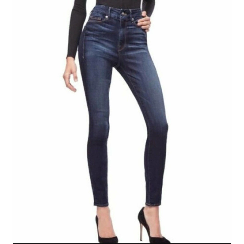 Good American Womens Good Legs Blue 183 W/ High waisted Jean 14/32